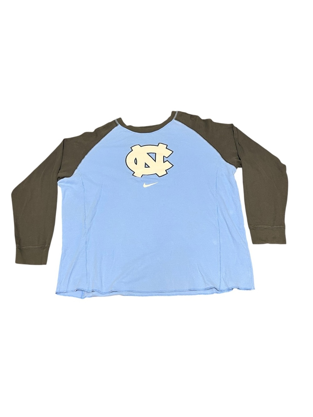 Nike Men's North Carolina Tarheels Waffle Knit Raglan Sleeve Shirt Size XXL